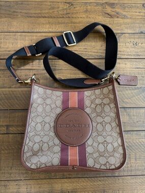 Coach Embossed Leather Patch in Plum
